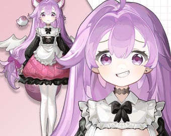Modelo Vtuber Live2D prediseñado: listo para usar, compatible con VTubeStudio