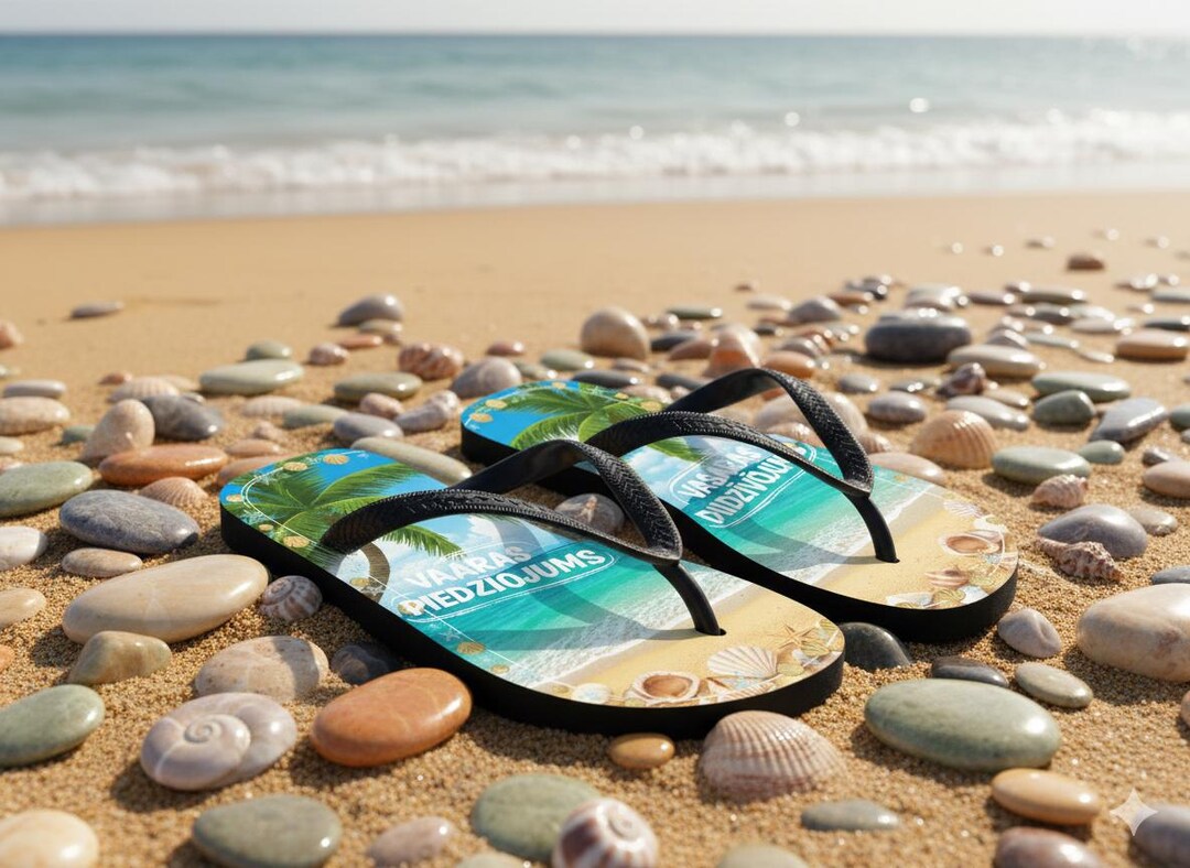 Custom Design Flip Flops | Personalized Vacation Sandals - Etsy