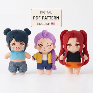 Générique Peluche Kpop Demon Hunters – Tigre Violet 30 Cm, Raton Laveur Mignon, Cadeau Enfant 3 Ans+