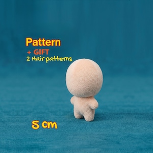 Micro Chibi Doll Sewing Pattern, Omodoki Manga Anime Plush Tutorial, 5cm (PDF Download)