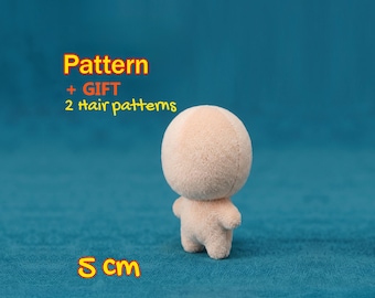 Micro Chibi Doll Sewing Pattern, Omodoki Manga Anime Plush Tutorial, 5cm (PDF Download)
