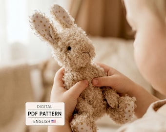 Memory Teddy Bunny Sewing Pattern DIY PDF (Digital File)