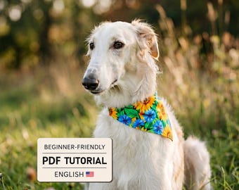 Dog Bandana Sewing Masterclass, DIY Pet Clothes Tutorial, Easy Beginner Sewing Guide