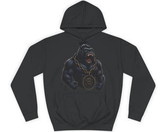 Beast Mode Gorilla Hoodie | Gym Fitness Hoodie | Styrketräningströja