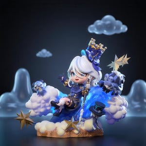 Furina Genshin Impact Chibi STL – Adorable Hydro Queen Collector Figure 3D Print Model