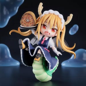 Tohru Miss Kobayashi's Dragon Maid STL – Adorable Chibi Dragon Maid Collector Figure 3D Print Model