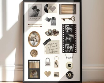 Editable Matchbook Template Canva – Custom Matchbox Poster for Couples | Romantic Wall Art Printable