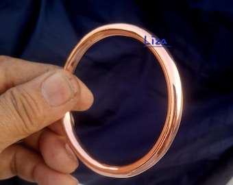 Pure Copper Bangle Bracelet, Handmade Thick Heavy Copper Bangles Bracelets. Indian jewelry