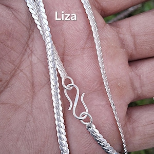 Halsband i sterlingsilver med kedje - Silvervete Spiga armband. Smycken för män och kvinnor