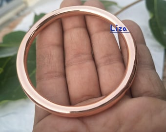 Solid Copper Bangle Bracelet, Handmade Thick Heavy Copper Bangles Bracelets. Indian jewelry