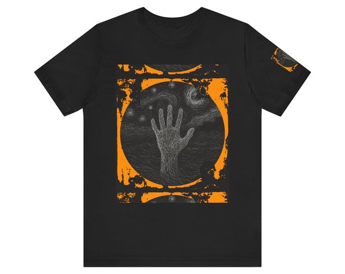 Cosmic Design T-shirt, Space Tee, Galaxy Shirt, Celestial Top, Astronomical Apparel, Universe Fashion