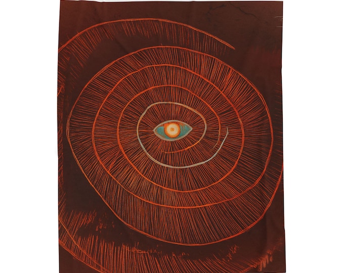 Eye of Providence Velveteen Plush Blanket: Cozy Home Decor Throw
