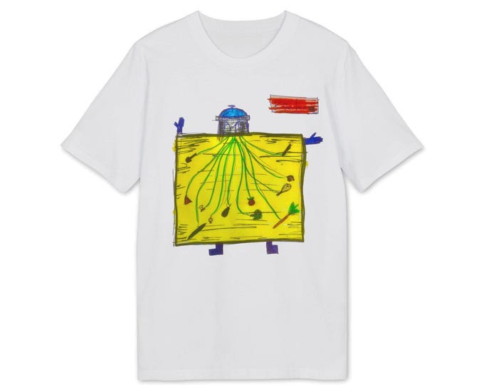 Vibrant Art Graphic T-shirt: Organic Cotton Unisex Tee