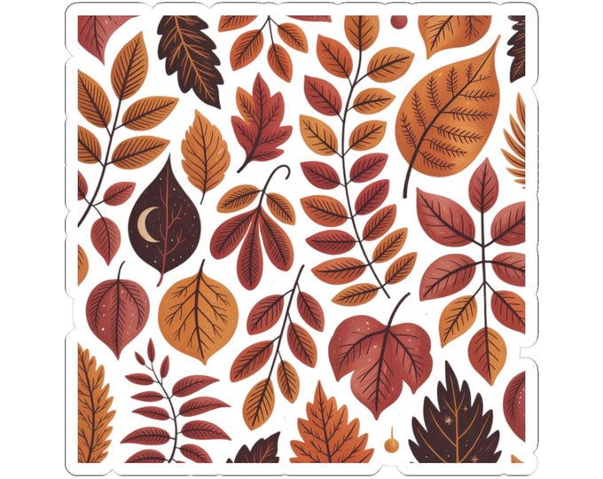 Autumn Leaves Sticker Collection - Fall Harvest Designs - Laptop, Planner