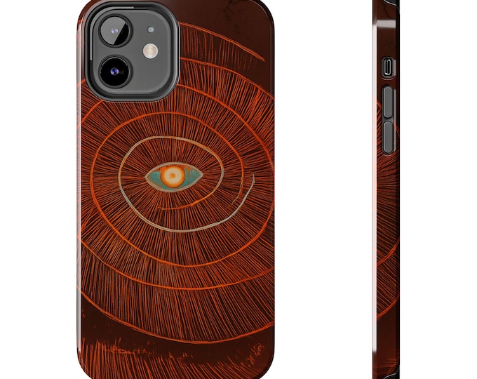 Abstract Eye Spiral Tough Phone Case: Lexan Protective Cover