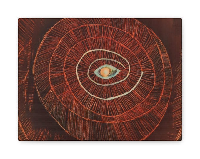 Cosmic Eye Canvas Wall Art: Celestial Galaxy Home Decor