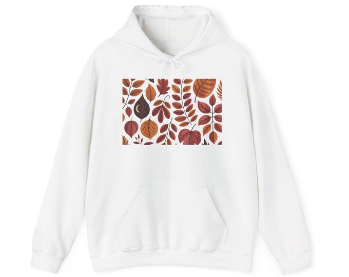 Autumn Leaves Hoodie: Cotton-Blend Fall Pullover