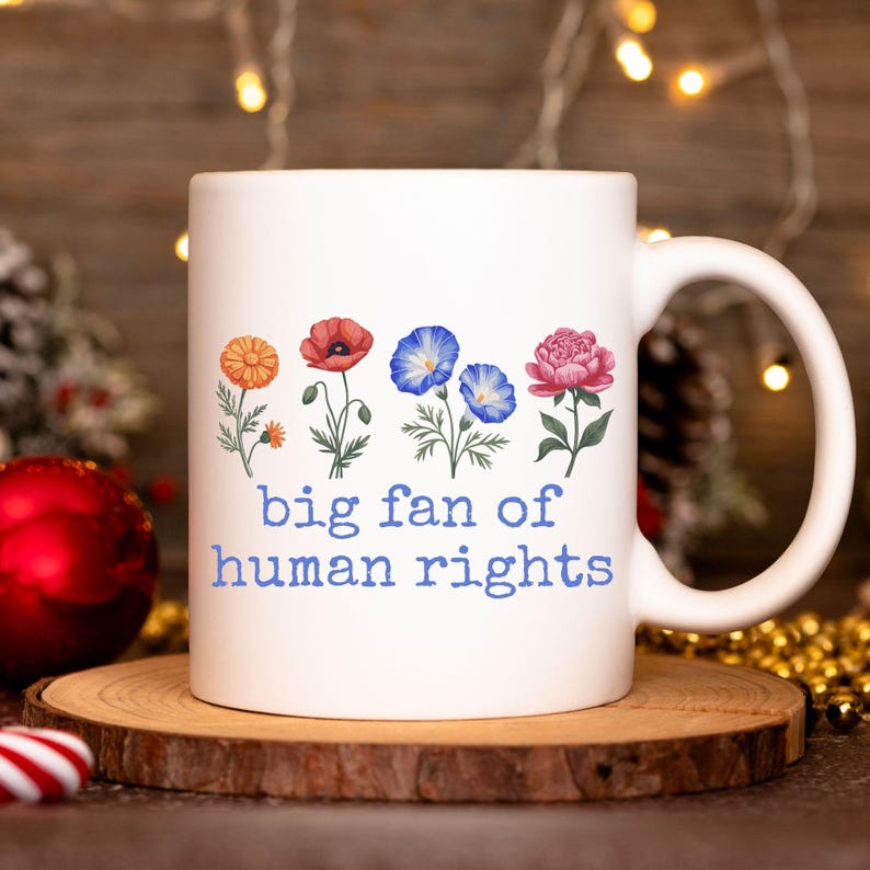 Big Fan of Human Rights Mug, Protest Mug, Political Hot Coffee Cup - Etsy