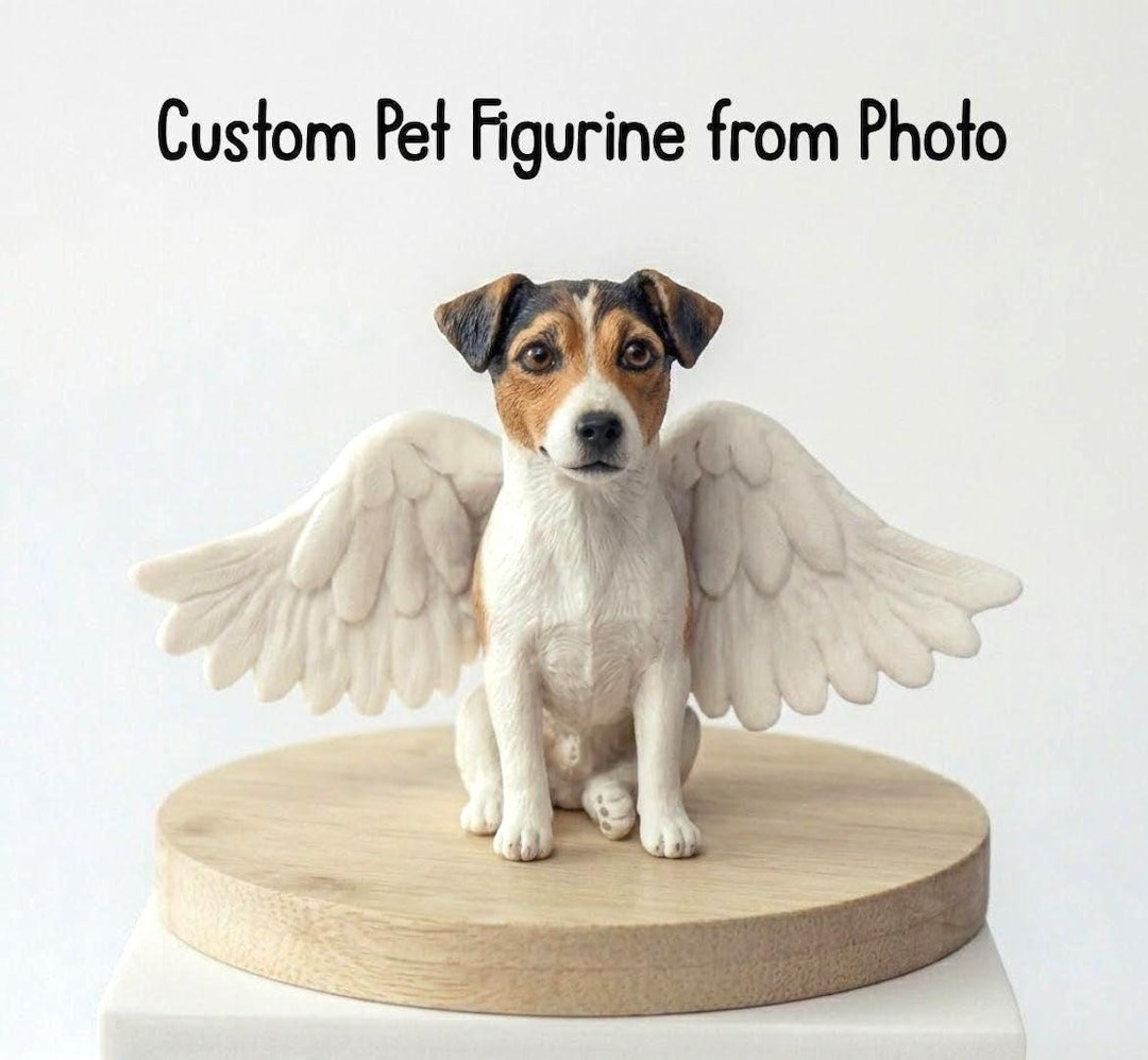 Custom Memorial Pet Figurine From Photo, Personalized Dog or Cat ...