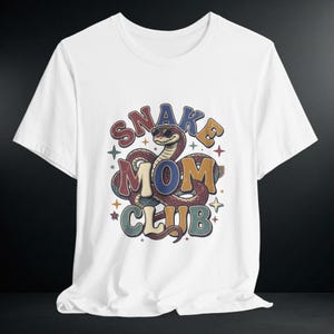 Snake Mom Club Shirt Retro Reptiel T-shirt - Grappig python Moederdagcadeau | Serpent Lover-T-shirt voor haar