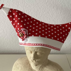 Haarreifen Schiffchen Rot-Weiß – Narrenkappe Für Karneval, Fasching & JGA