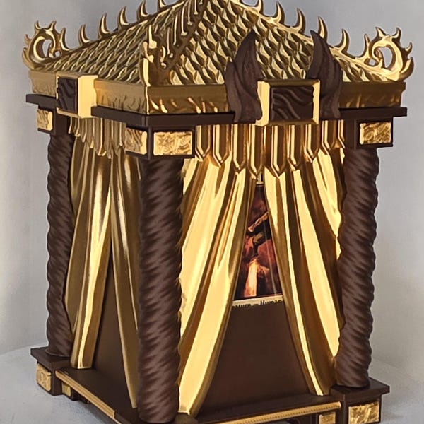 Avatar Fire Nation Throne Deck Box | 3D Printed PLA Card Holder (SneakyPanda Design)