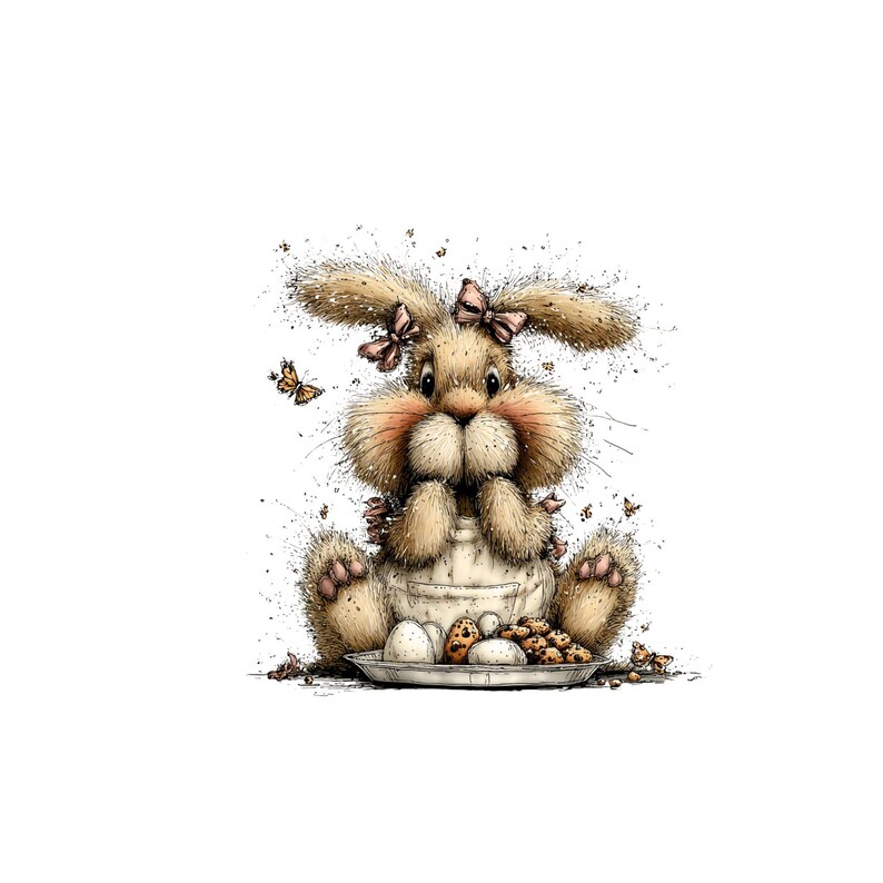 32 PNG Easter Bunny Clipart – Cute Bunny Graphics, Commercial Use - Etsy