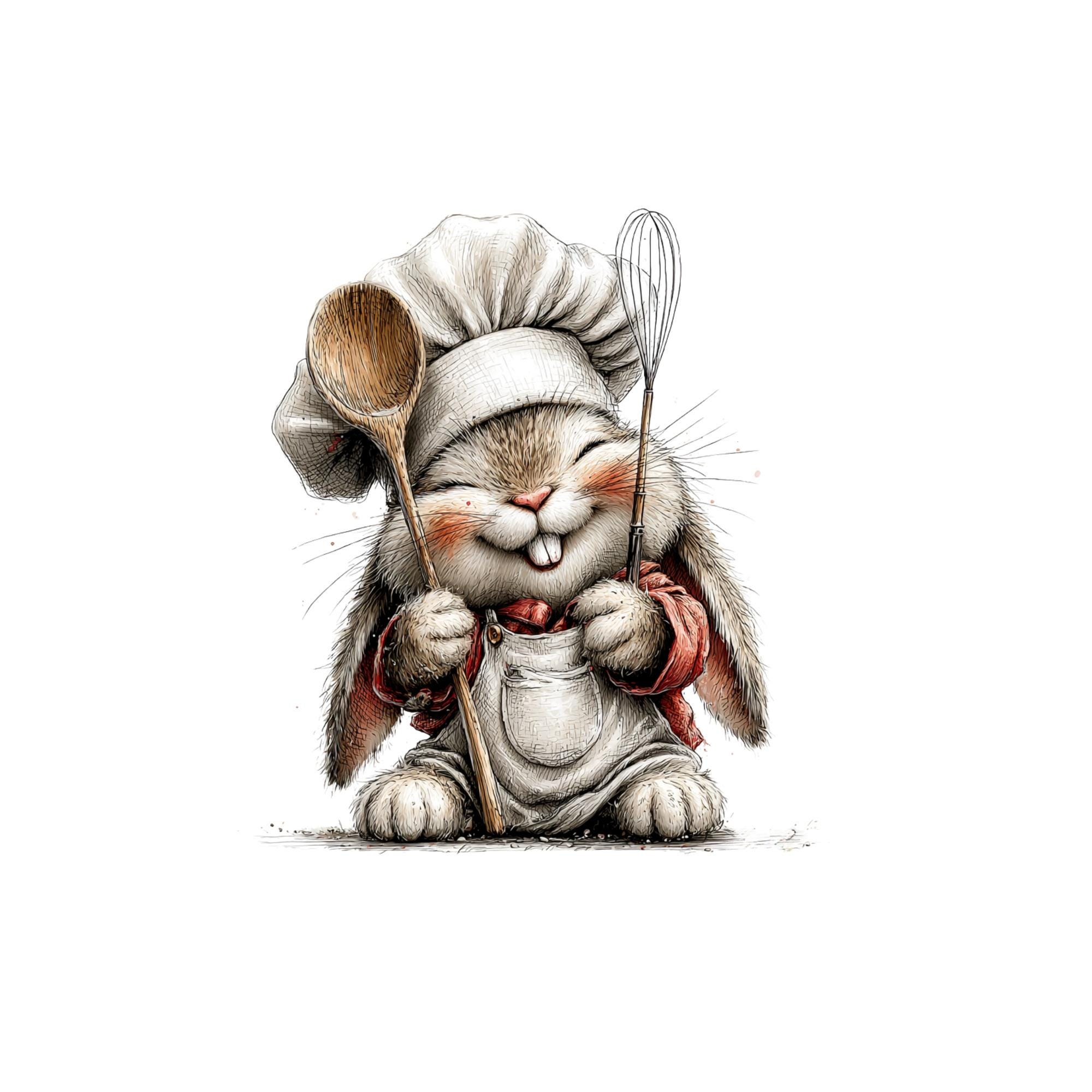 38 PNG Cute Bunny Clipart – Funny Rabbit Illustrations, Commercial Use ...