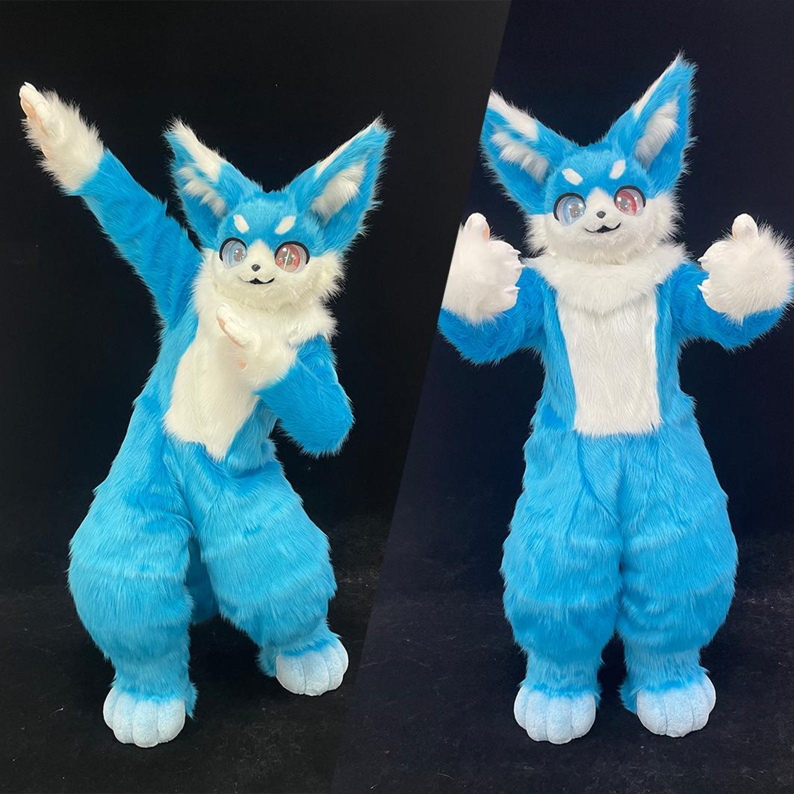 Custom Fursuit: Furry Head, Hand Paws, Outdoor Feetpaw, Fur Tail, Body ...