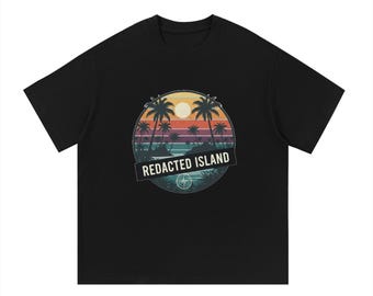 Redacted Island, maglietta essenziale in cotone