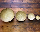 ZEN NEST - set of 4 nesting bowls in Milk + Honey