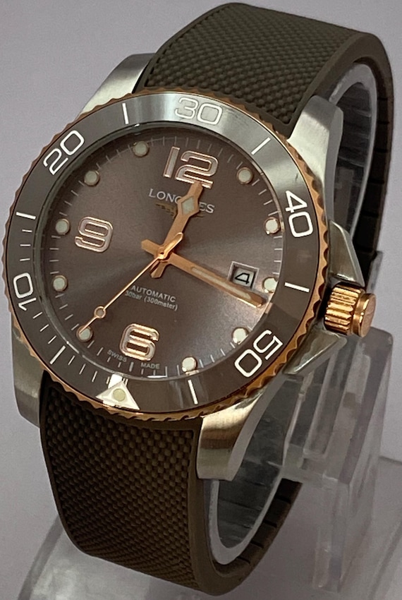Longines Conquest Automatic Brown Dial Rotating B… - image 3
