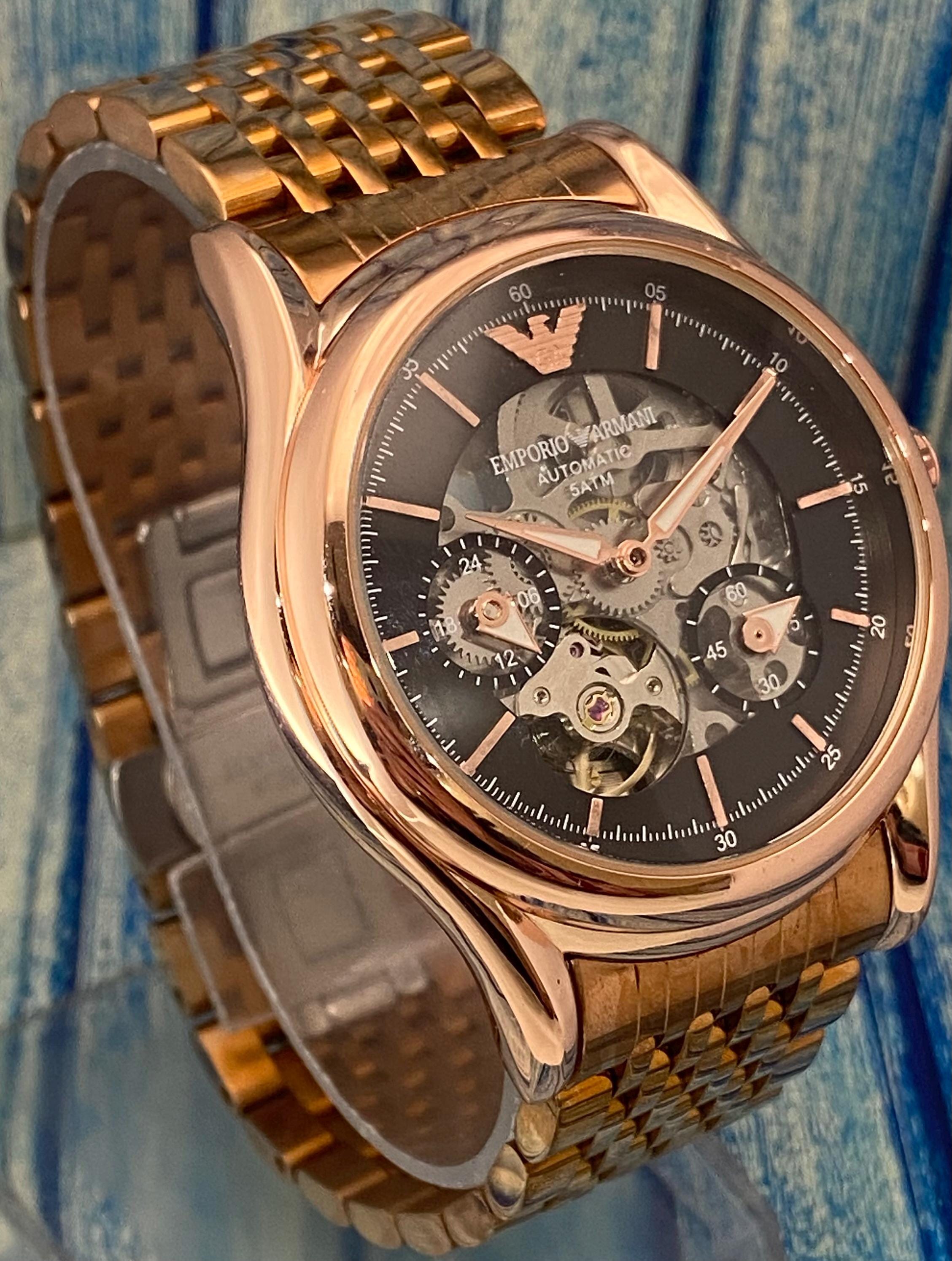 Auth Emporio Armani watch vintage Watch Emporio Armani Silver in Steel - 50677350 main image 4