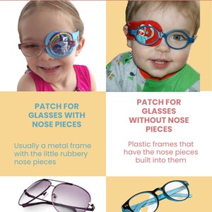 Children's eye patches Amblyopia lazy eye Strabismus post surgery care washable image 2