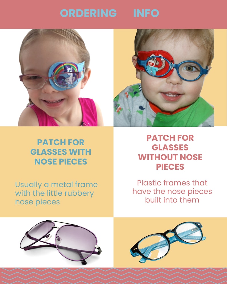 Children's eye patches Amblyopia lazy eye Strabismus post surgery care washable image 2