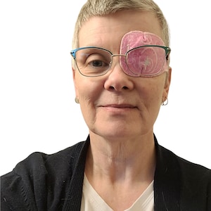 Adult eye patch ~ double vision treatment ~ post surgery care ~ cataracts ~ women&#39;s eye patch ~ men&#39;s eye patch