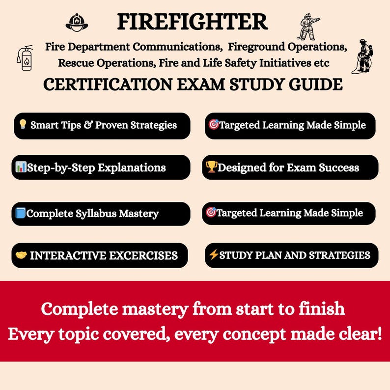 Firefighter Guide Line Firefighter Certification Exam Review 2026 | Firefighter Certification ...