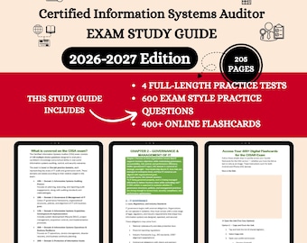 CISA Exam Review 2026 | Cisa Study Guide | Cisa Exam | Cisa Practice Exam | Certified Information Systems Auditor | Cisa Flashcards | Cisa