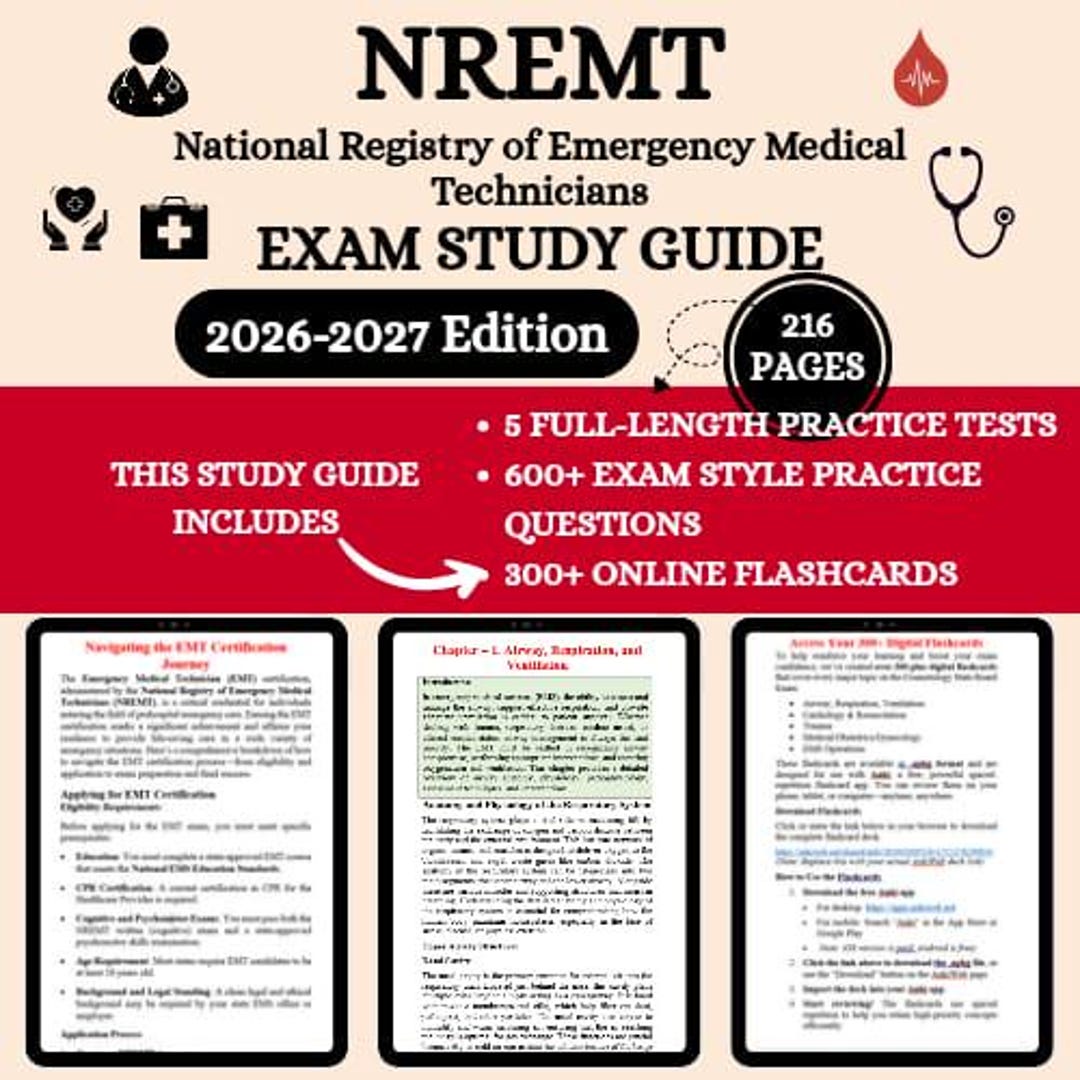 NREMT Study Guide 2026 | Nremt Emt Study Guide | Nremt | Emt Study ...