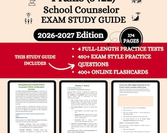 Exame Praxis 5422 | Exame Praxis 5422 para Orientador Escolar | Exame Praxis | Praxis 5422 | Guia de Estudos Helwig para Praxis 5422 | Exame Praxis para Orientador Escolar