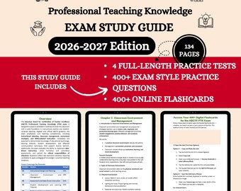 ABCTE PTK Exam Prep Bundle 2026 | Abcte Ptk Studieguide | Abcte Ptk Examensfrågor | Abcte Ptk Examensguide | Abcte Ptk Övningsguide