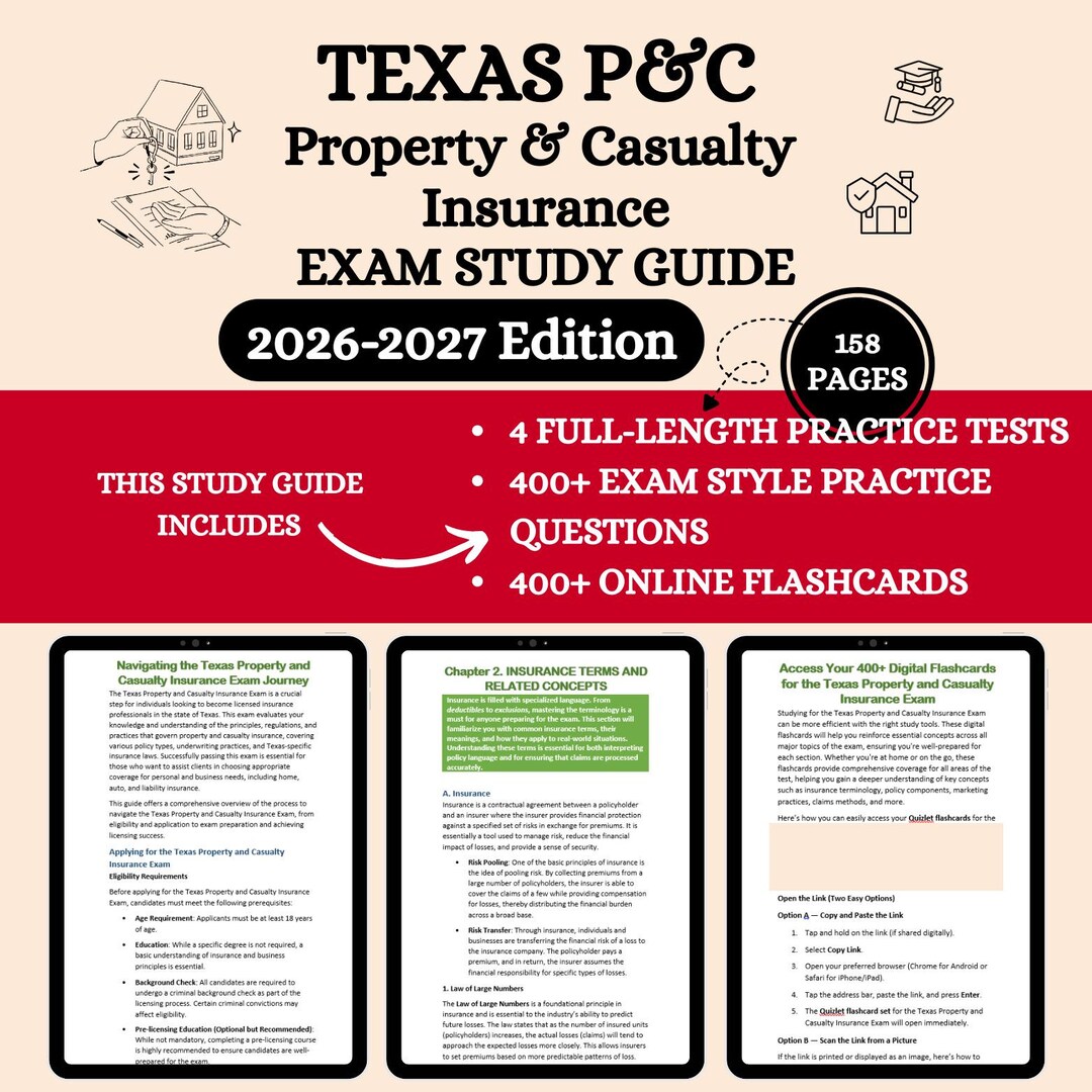 Texas Property and Casualty Insurance Exam 2026 Texas Property and