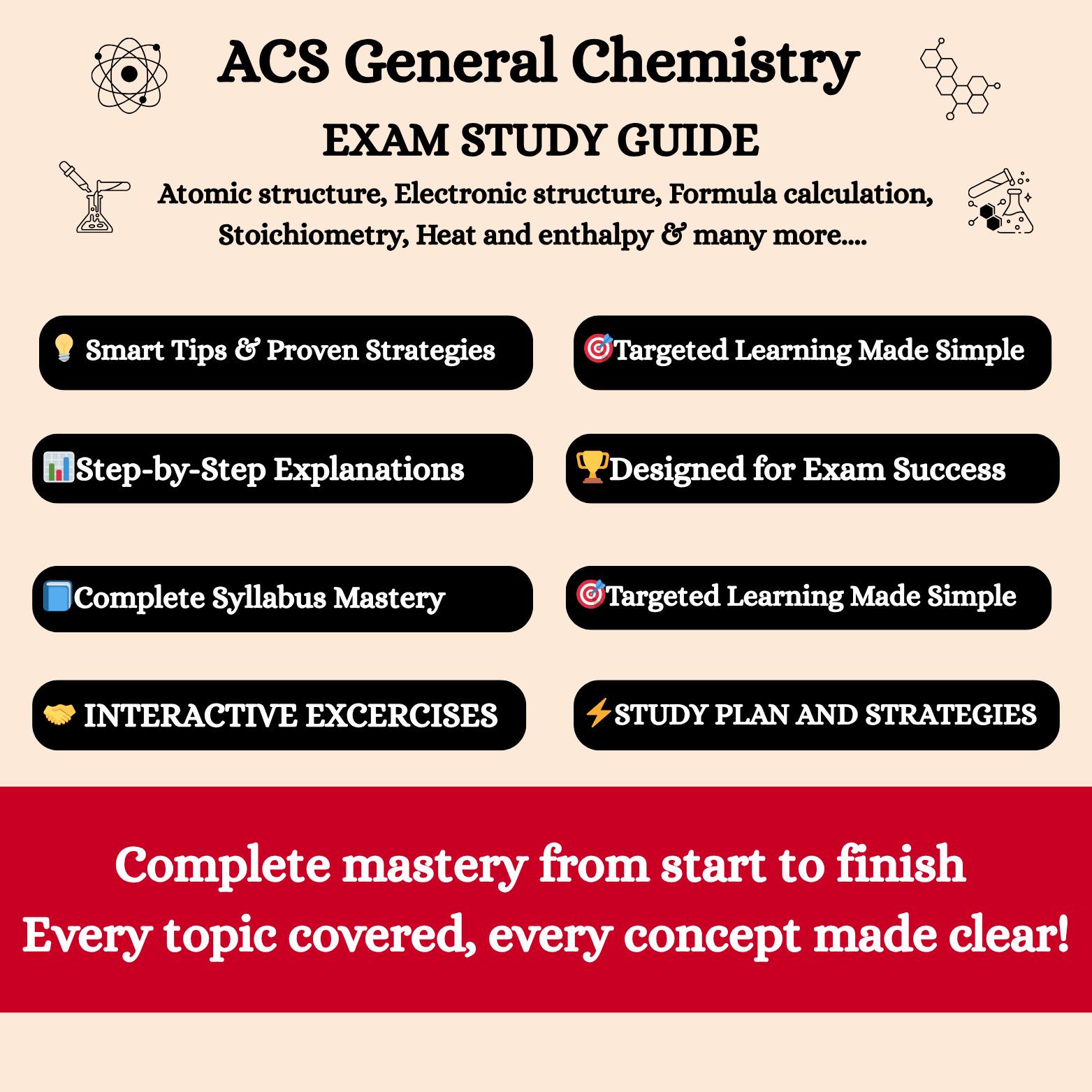 ACS General Chemistry Review 2026 | General Chemistry Exam | Acs ...