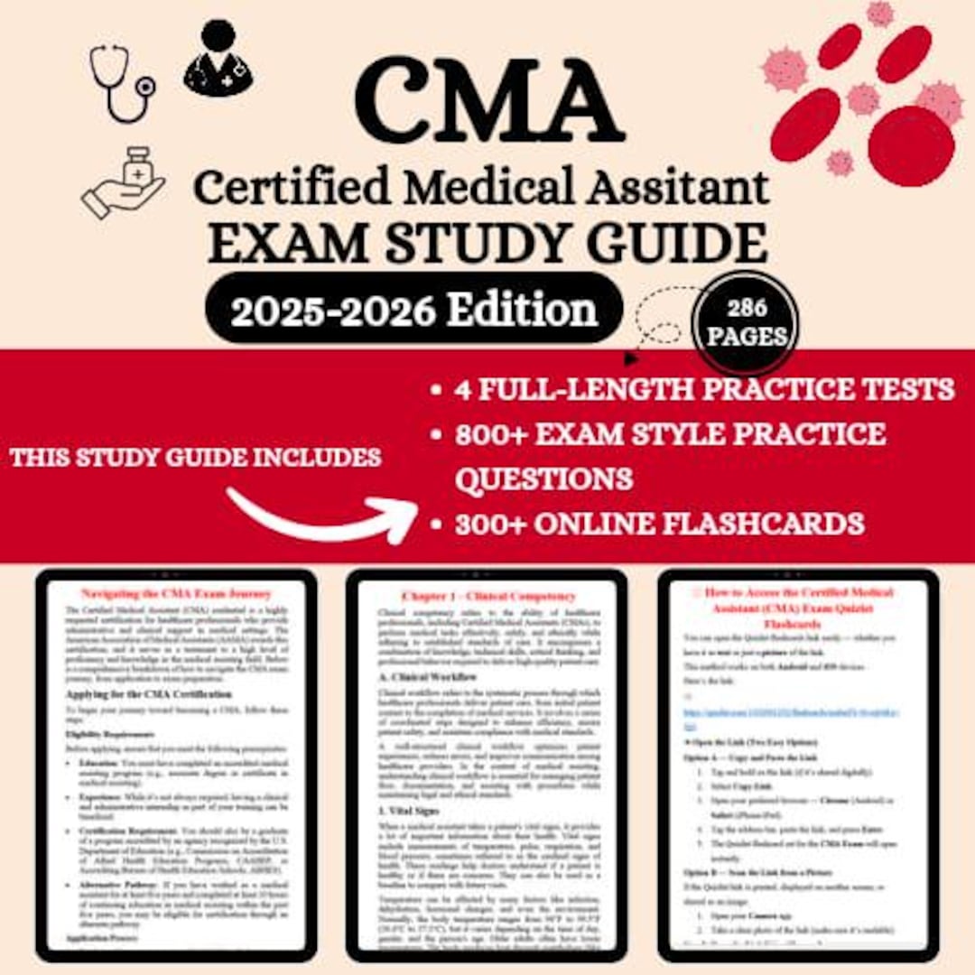 CMA Study Guide 2026 | CMA Exam | CMA Course | Medical Assistant Test ...