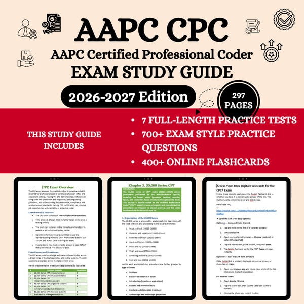 CPCレビュー2026 | CPC試験対策学習ガイド | CPC | CPC 2026ダウンロード | CPC試験 | CPC学習ガイド | CPC書籍PDF | AAPC CPC