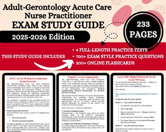 Examen de l'examen Agacnp 2026 | Examen Agacnp | Ancc Agacnp | Guide d'étude Agacnp | Guide d'étude Acnp Ancc | Test de pratique Agacnp | Cartes flash Agacnp