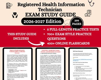 Rhit Review 2026 | Rhit Flashcards Study | Rhit Exam | Rhit | Rhit Exam Prep Cards | Rhit 2026 | Rhit Study Guide | Rhit Exam Study Guide