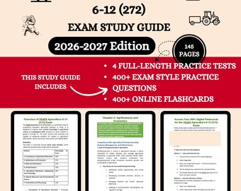 Texes Agriculture 6-12 (272) Exam Review 2026 | Texes Agriculture 6-12 | Texes Agriculture Exam | Texes 272 Exam | Texes 6-12 (272) Study