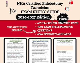 Exame NHA CPT 2026 | Guia de Flebotomia NHA | Guia de Estudos NHA | Guia de Estudo de Flebotomia | Guia de Estudo de Flebotomia NHA | Preparação para o Exame NHA CPT