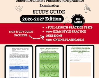UMPJE Review 2026 | Umpje Exam | Umpje Study Guide | Umpje | Pharmacy Jurisprudence Exam | Umpje Study | Umpje Practice Test | Umpje Nc